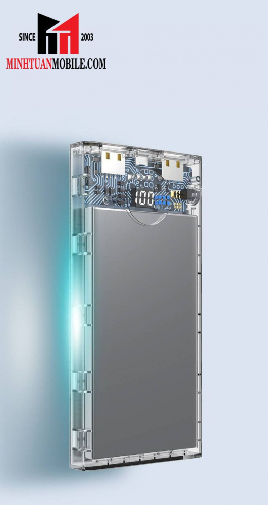 Pin sạc dự phòng Pisen 10.500 mAh 20W QUICK PowerU LED Ultra