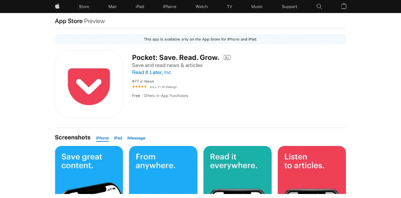 pocket safari extensio