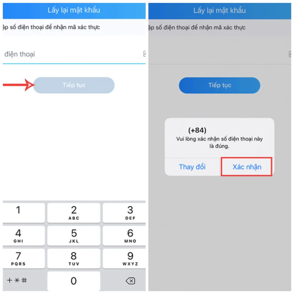 Cách lấy lại mật khẩu zalo khi bị quên