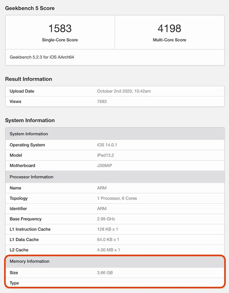 Sforum - Trang thông tin công nghệ mới nhất RAm-iPAd-AIr-4-1 iPad Air 4 mới ra mắt có dung lượng RAM bao nhiêu? 