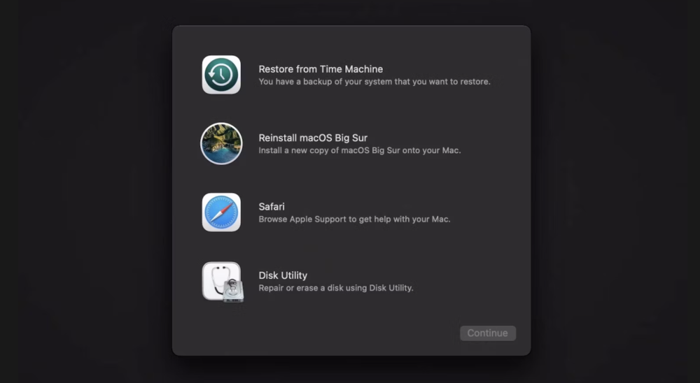 Cài đặt lại macOS
