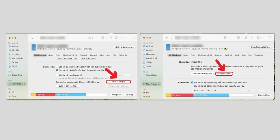 Hướng dẫn reset iPad Pro bằng MacBook 
