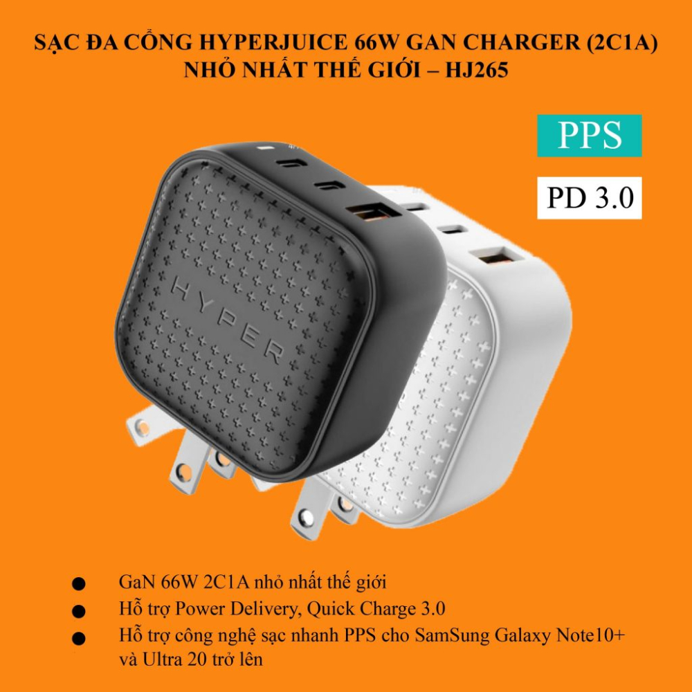 Sạc đa cổng HyperJuice 66W GaN Charger HJ265