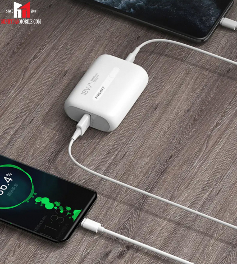 Sạc dự phòng Pisen Quick Mini QP18W 10.000mAh QC/PD 3.0
