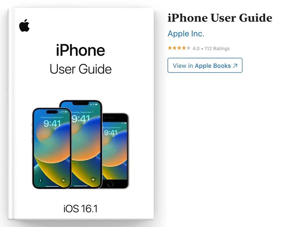 có rất nhiều thông tin hữu ích từ hướng dẫn của apple