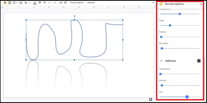 Nhấp vào Format options trên thanh công cụ để chỉnh sửa thêm hình ảnh 