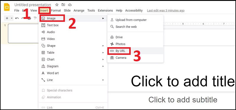 Bạn dán liên kết bạn đã sao chép từ Google Drawings