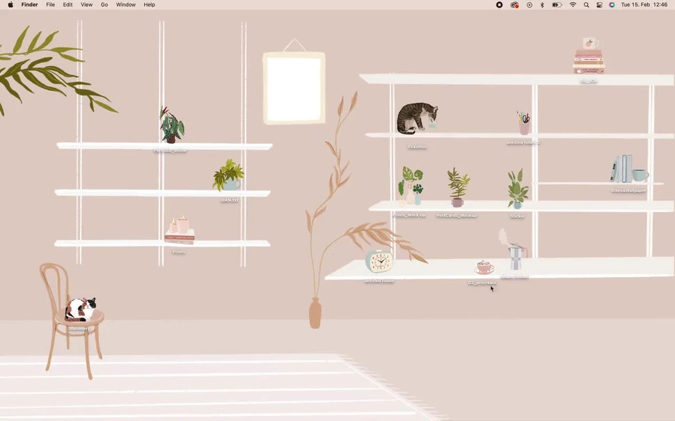 Sắp xếp destop gọn gàng với loạt hình nền độc đáo