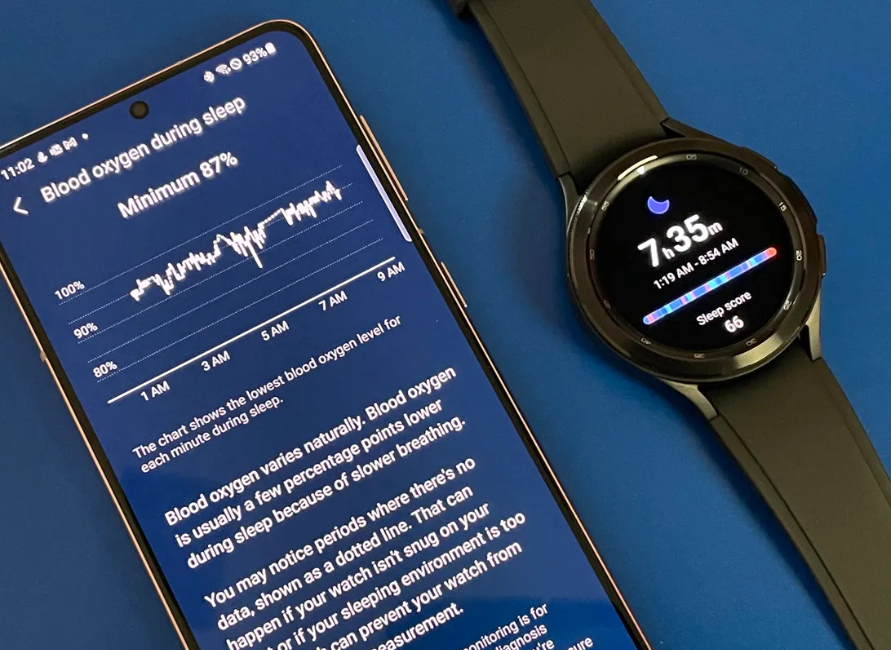 Đo nồng độ oxy trong máu Spo2 trên smartwatch