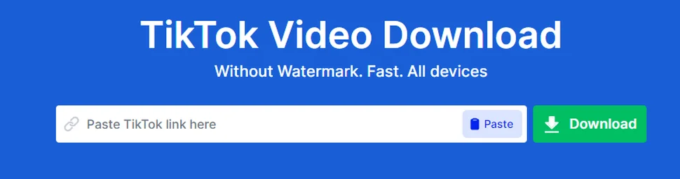 tải video tiktok không logo snaptik 