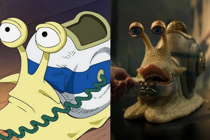 So sánh Den-den Mushi giữa hoạt hình và bản live