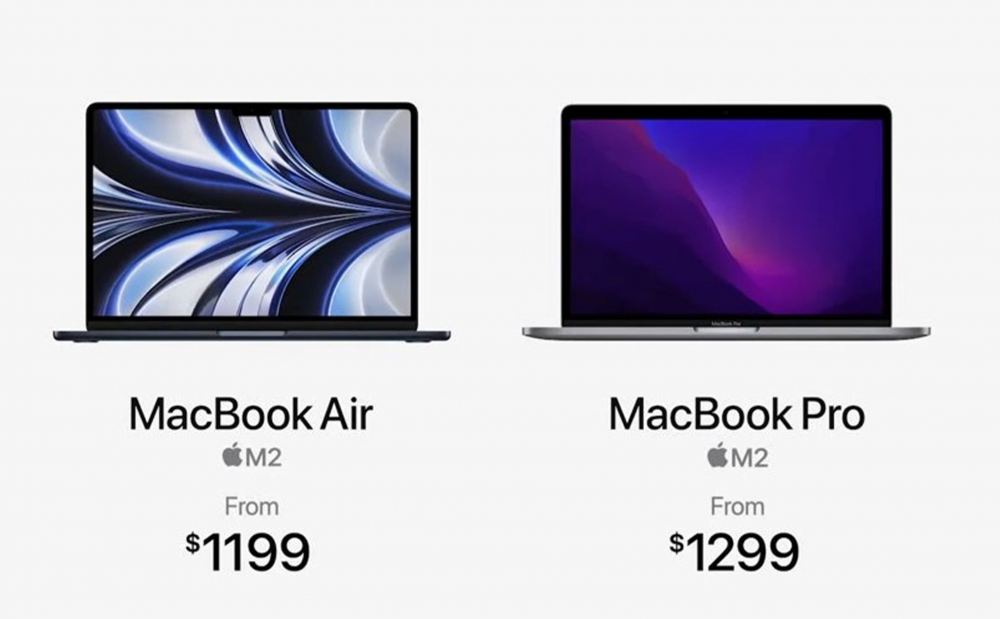So sánh MacBook Pro M2 vs MacBook Air M2