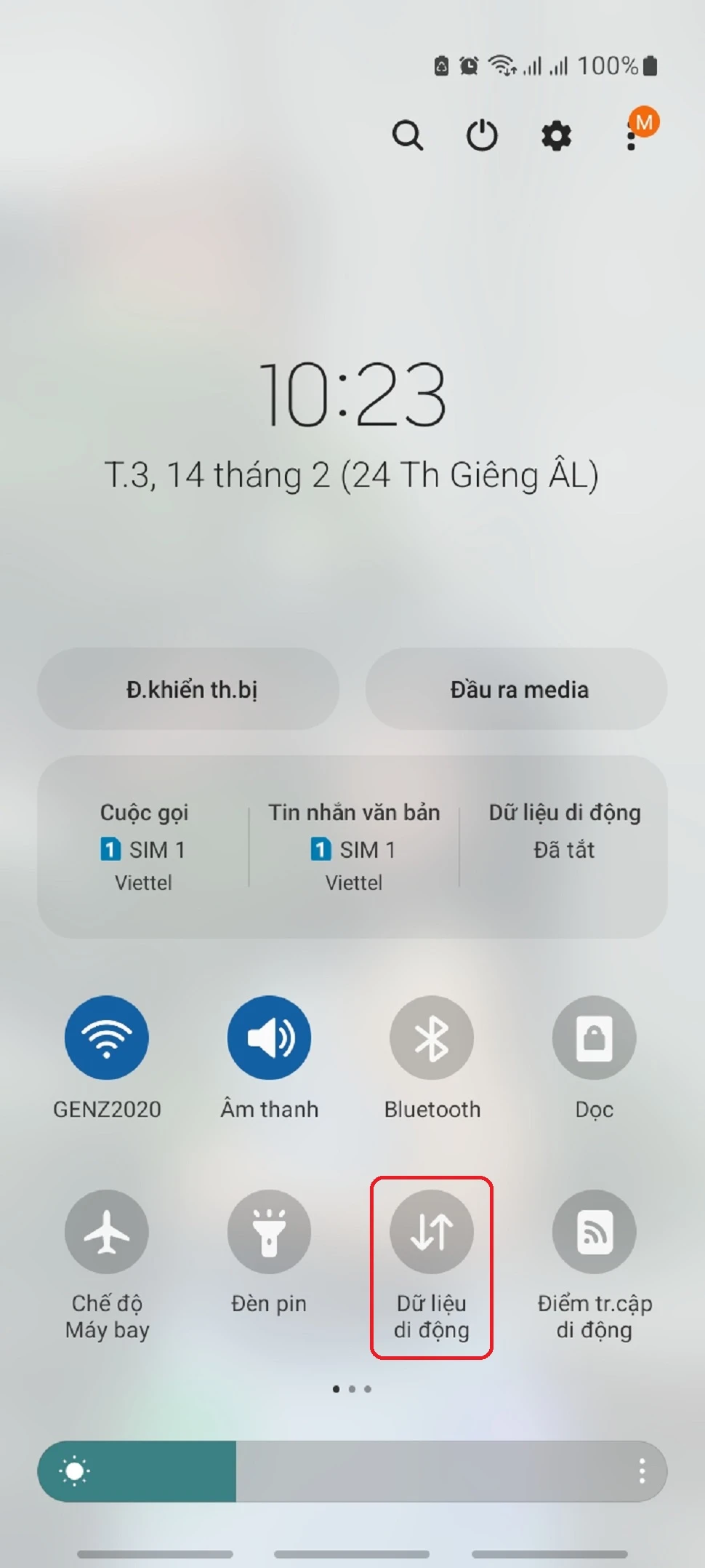 Kiểm tra dữ liệu di động 