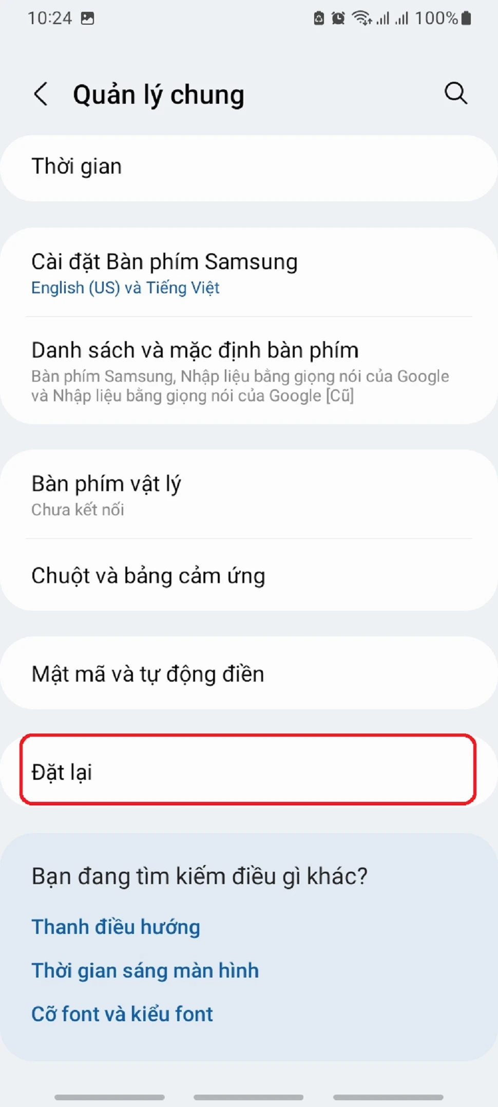 Khôi phục cài đặt mạng dữ liệu di động  