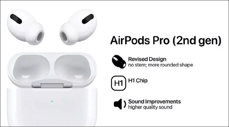 Giữ nguyên mức giá Airpods Pro 2 so với phiên bản tiền nhiệm
