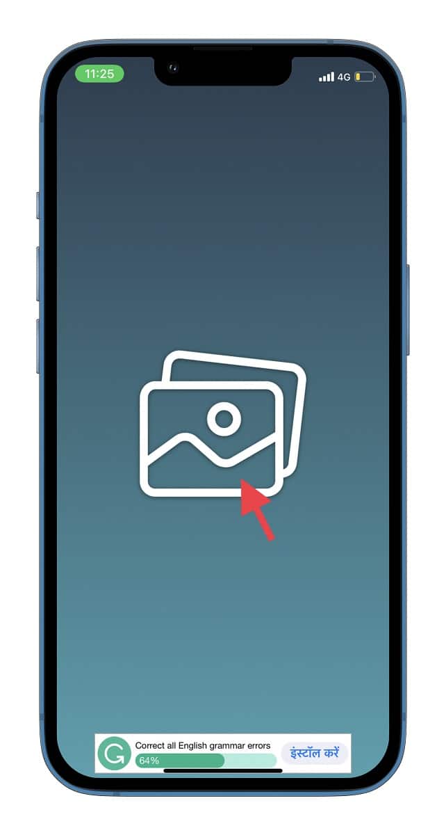 Nhấn vào nút Hình ảnh