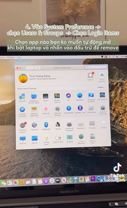 Tắt tự động mở ứng dụng trong System Preference