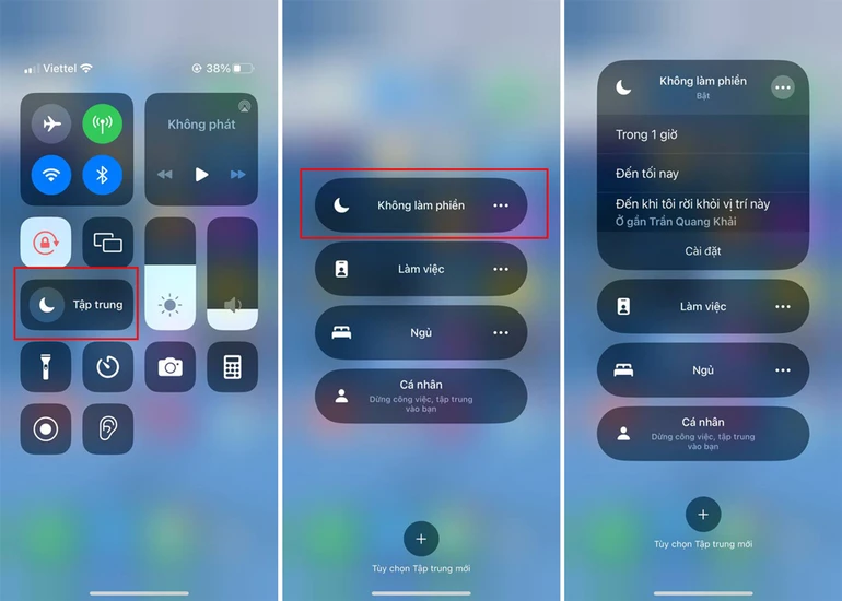 Tắt tự động sáng màn hình iPhone khi có thông báo đến
