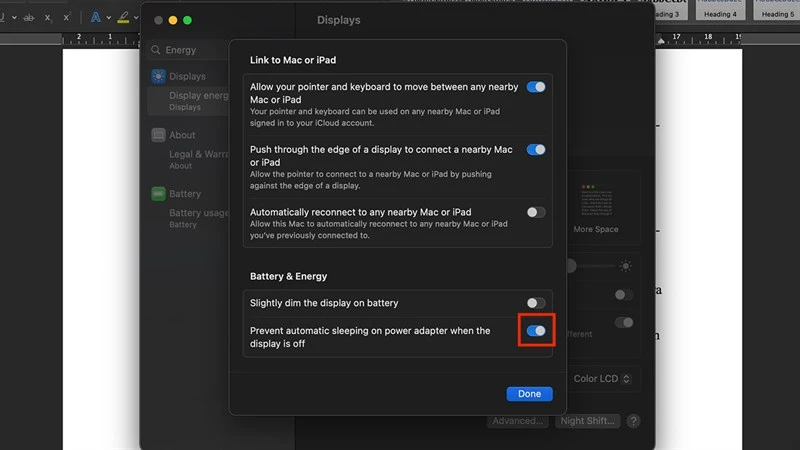 Hướng dẫn tắt tính năng tự động Sleep trên MacBook