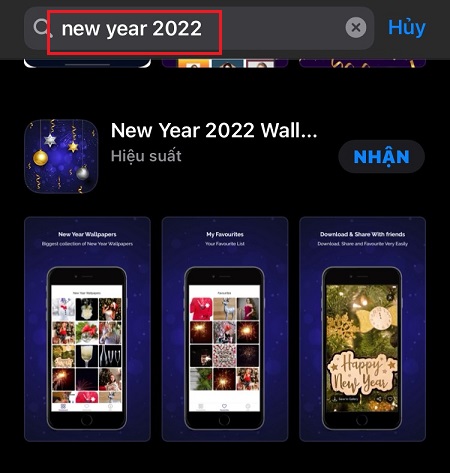 Vào Apple Store tìm hình nền Tết 2022