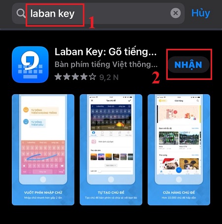 Vào Apple Store tải ứng dụng bàn phím hoặc hình nền bàn phím Tết đẹp