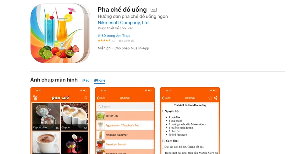 nấu ăn ngày Tết với ứng dụng iPhone