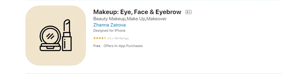 App hướng dẫn make up trên iPhone