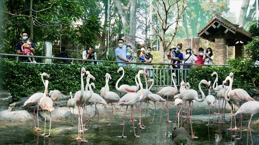 thảo cầm viên sài gòn đông đúc vào dịp lễ 2 tháng 9