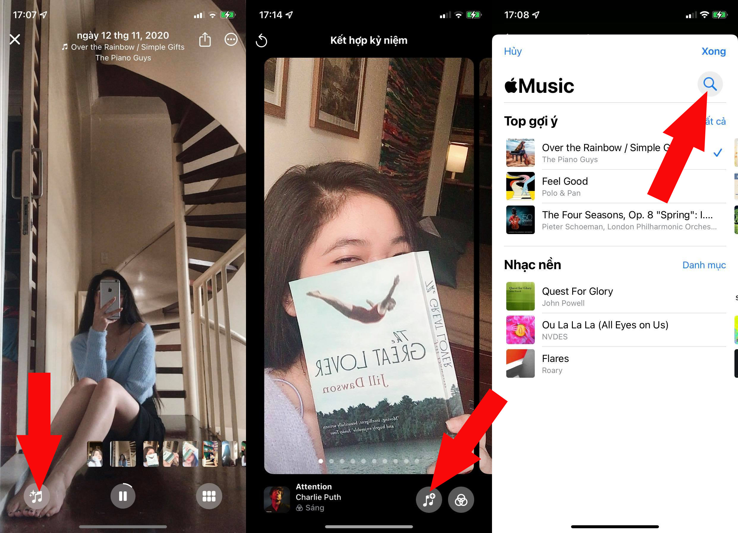 Thêm Apple Music vào ảnh kỷ niệm