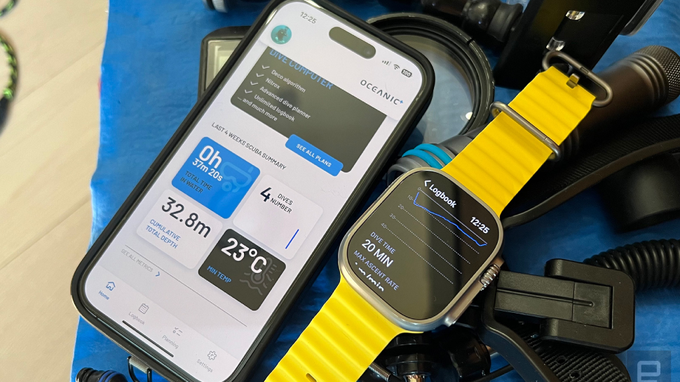 iPhone và Apple Watch Ultra cho phép bạn theo dõi chỉ số lặn dưới nước 