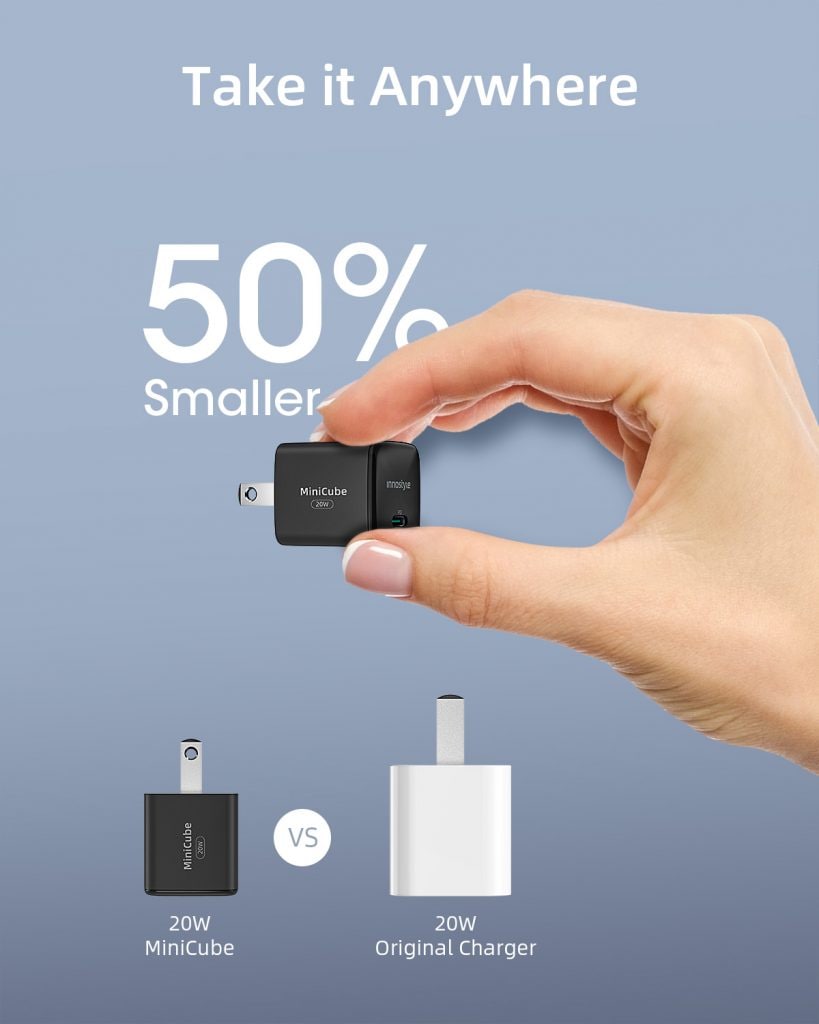 Cốc sạc nhanh Innostyle 20W Type-C Ultra Minicube