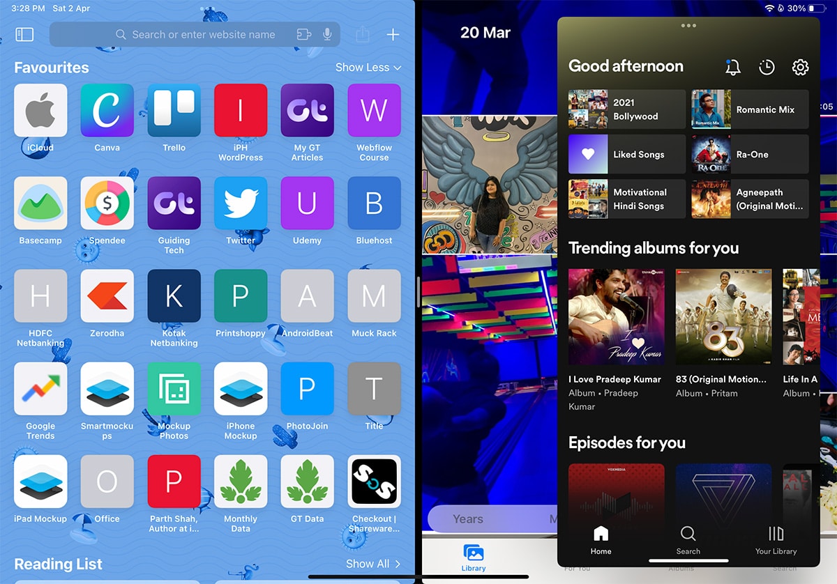 Giữ ba ứng dụng mở cùng một lúc