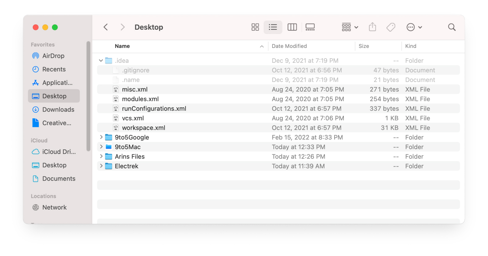 Hiển thị các tệp ẩn trong Finder