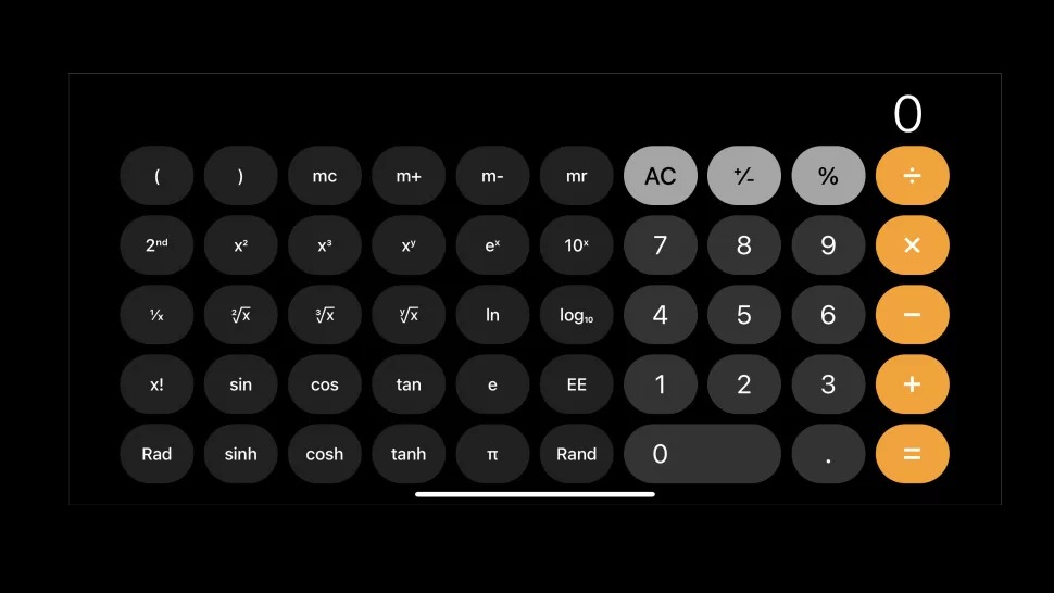 Bật máy tính khoa học