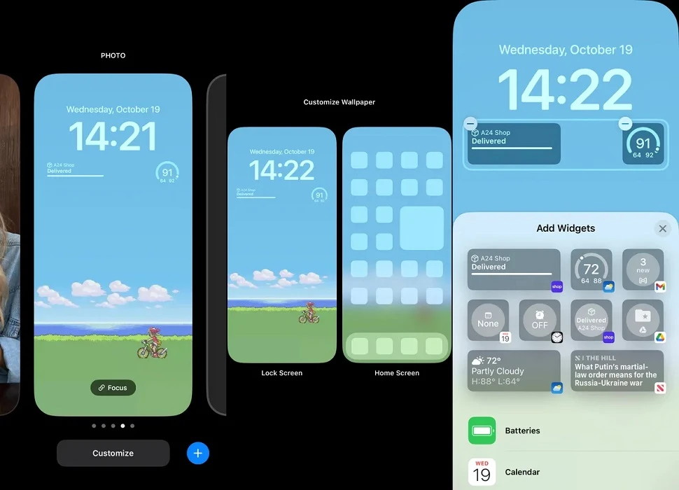 Xóa các tiện ích khỏi màn hình khóa của bạn