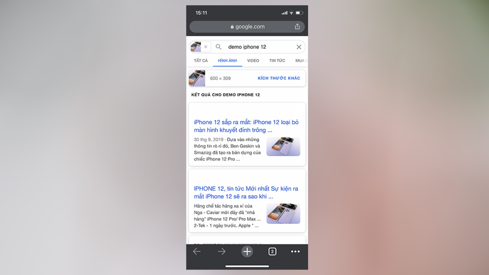 Tìm kiếm bằng hình ảnh cực nhanh với Google Chrome trên iPhone 