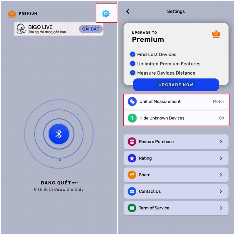 Xác định vị trí các thiết bị ngoại vi không dây bằng iPhone