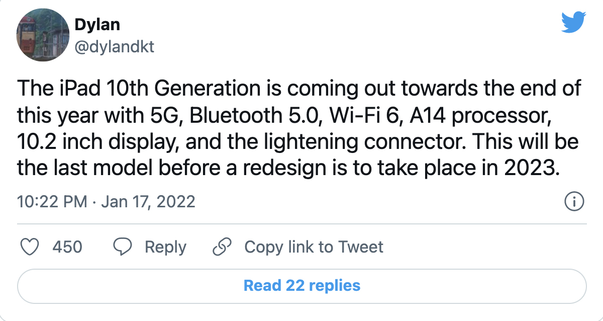 Theo leaker Dylandkt, iPad sẽ vẫn như hiện tại.