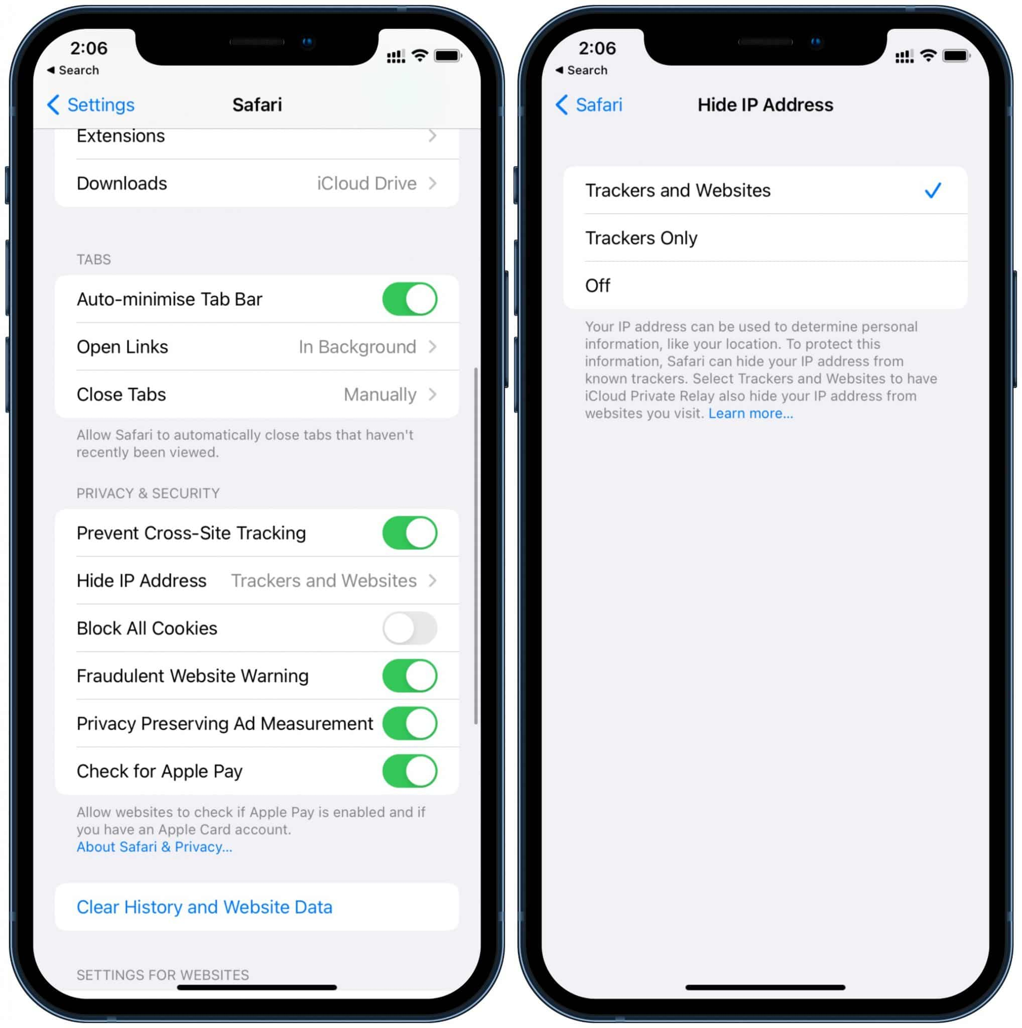Ẩn địa chỉ IP khỏi tất cả các trang web
