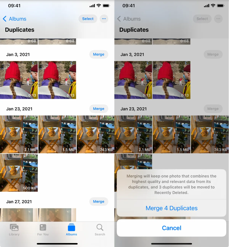 Tìm và xóa mọi ảnh và video trùng lặp