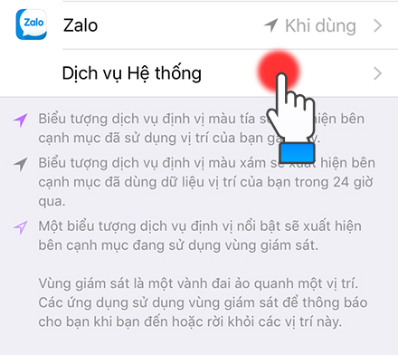 Chọn Dịch vụ Hệ thống