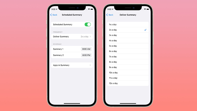 Tóm tắt thông báo trên iOS 15