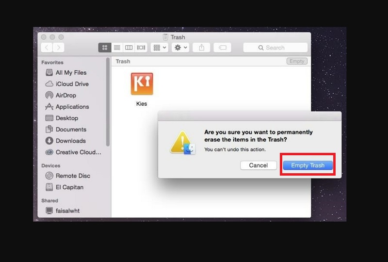 Minh họa Xóa các ứng dụng bị lỗi 