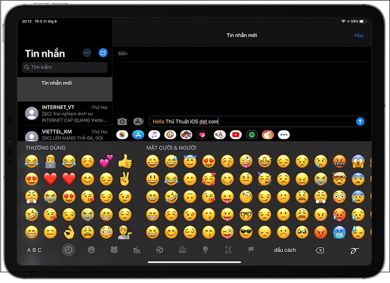 Tổng hợp các phím tắt bàn phím rời của ipad