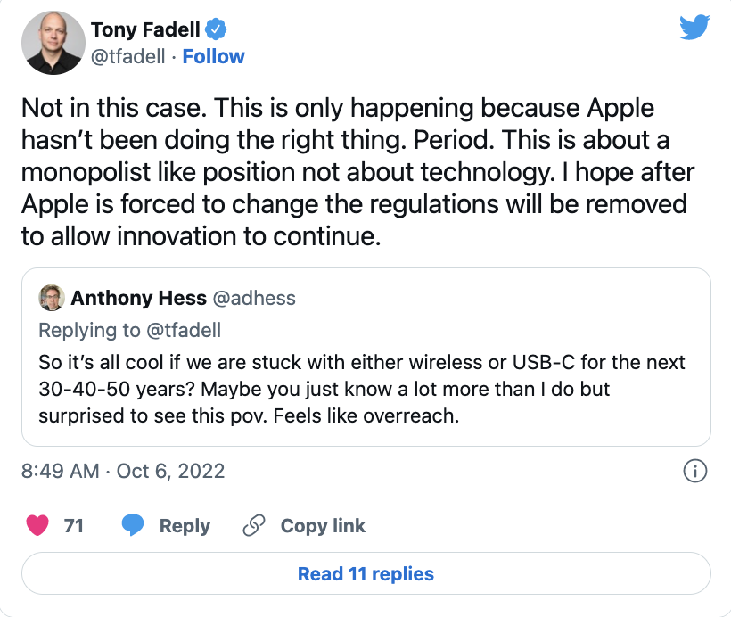 Cha đẻ iPod nói rằng Apple đang không làm điều đúng đắn