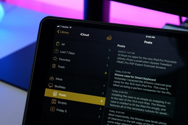 Phần mềm Ulysses cho iPad 