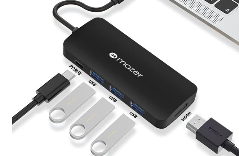 cáp chuyển đổi Hub chuyển đổi giúp bạn sử dụng cùng lúc nhiều thiết bị như chuột, sạc điện thoại, USB