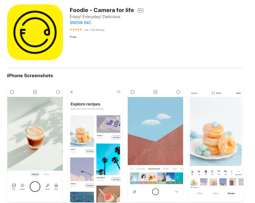 Ứng dụng Foodie chụp và chỉnh sửa ảnh cho chị em tha hồ sống ảo trên iPhone, iPad