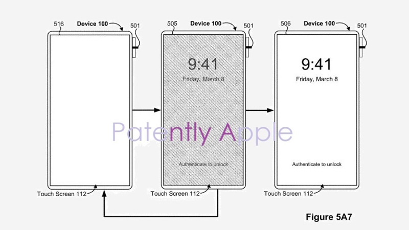 Bằng sáng chế nút nguồn id cảm ứng iPhone