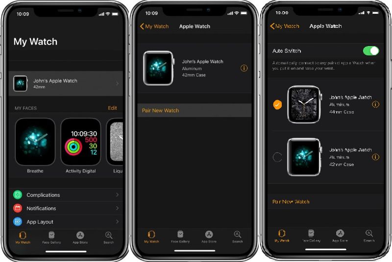 Tắt tự động chuyển đổi apple watch 